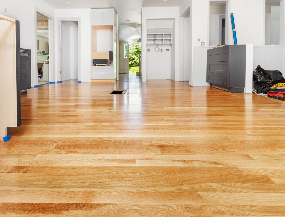 A freshly resurfaced wood floor in the Huntsville area done by Fabulous Floors Alabama