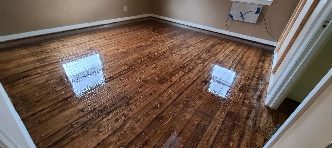 An image showing how well we resurface hardwood floors in the Madison area.