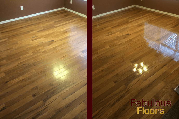 before and after wood floor refinishing meridianville alabama