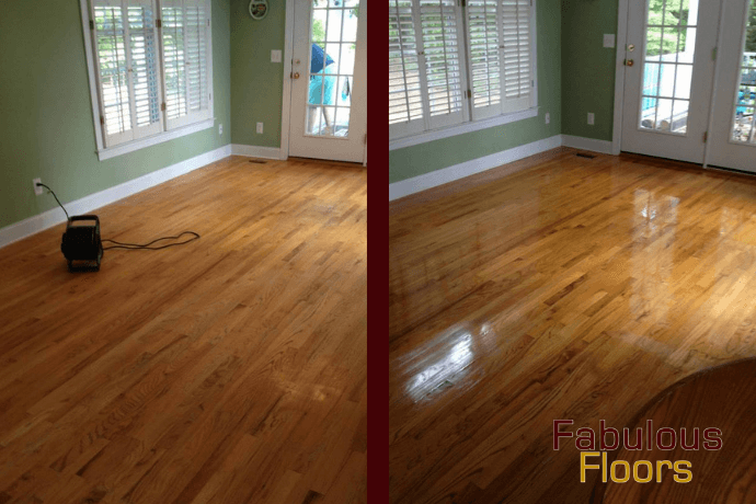 before and after wood floor cleaning madison alabama