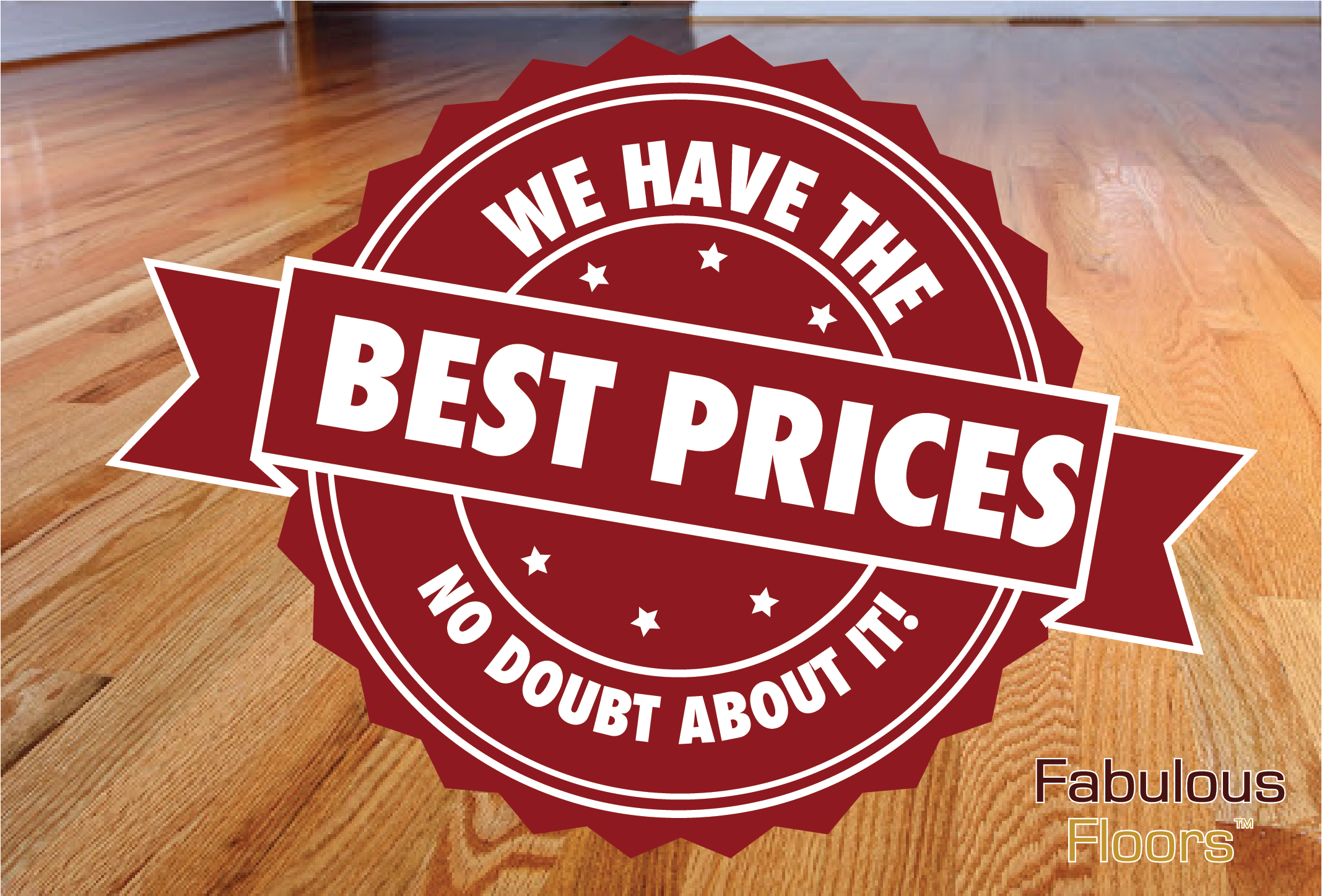 A graphic saying we have the best prices
