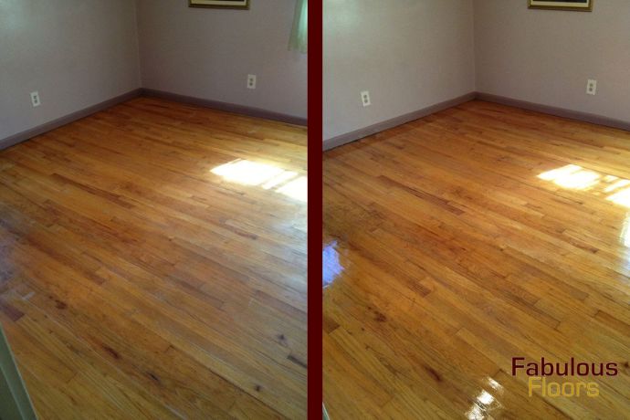 before and after of refinished hardwood floors in albertville